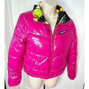 Members Only x Nickelodeon Rugrats Pink Puffer Jacket Small